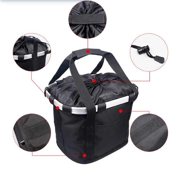 CESTA DE PASSEIO DE TECIDO 35x26x25 