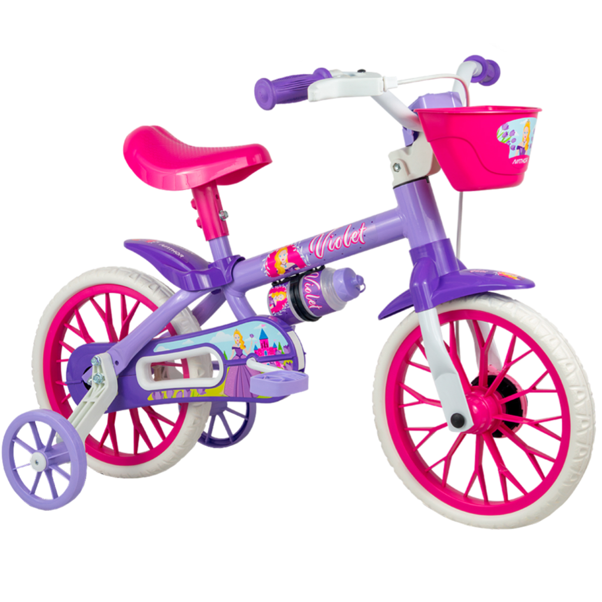 Bicicleta Infantil Nathor Aro 12 Violet