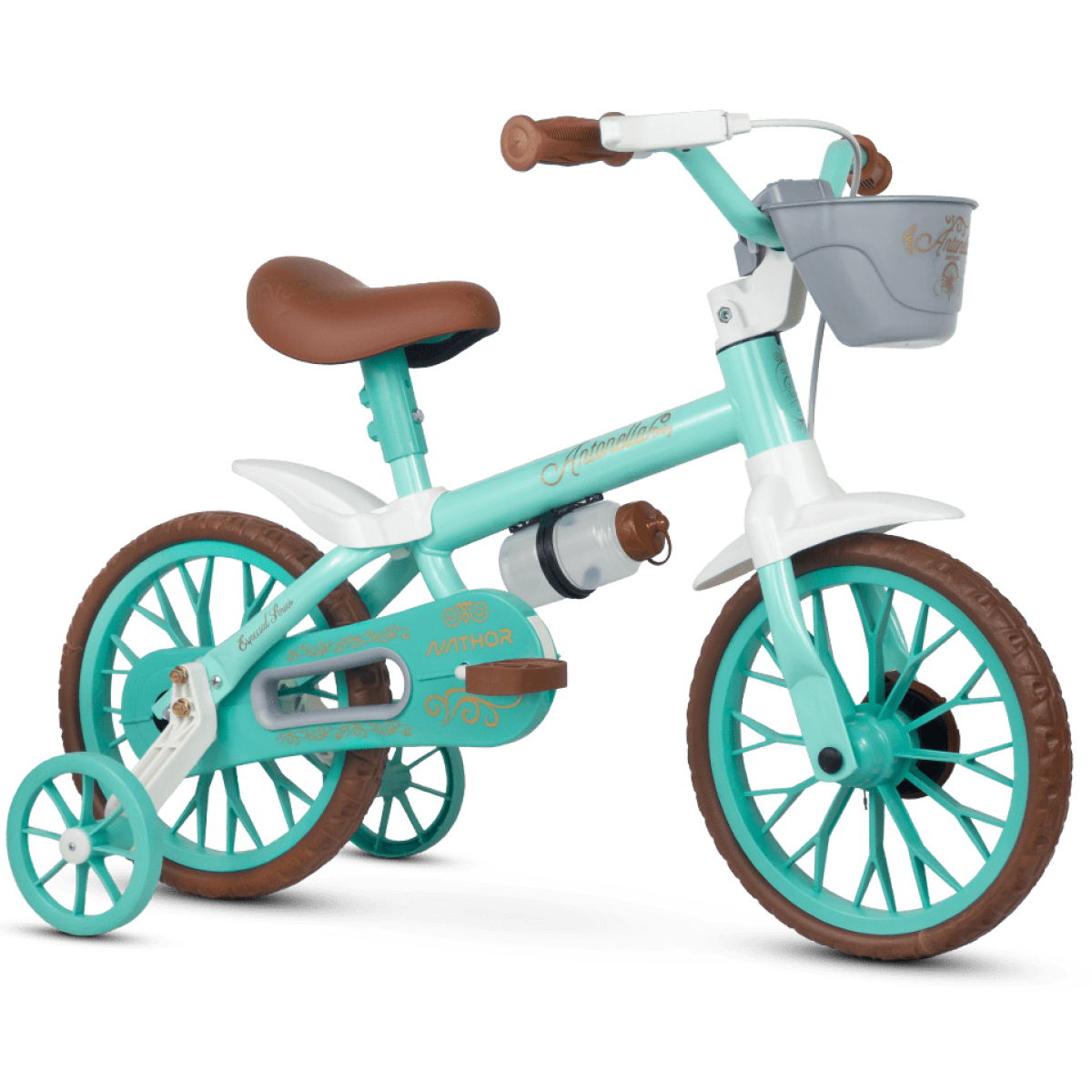Bicicleta Infantil Nathor Antonella Aqua ...