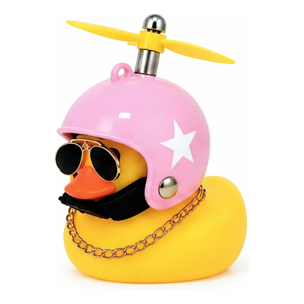 BUZINA SILICONE PATO COM CAPACETE