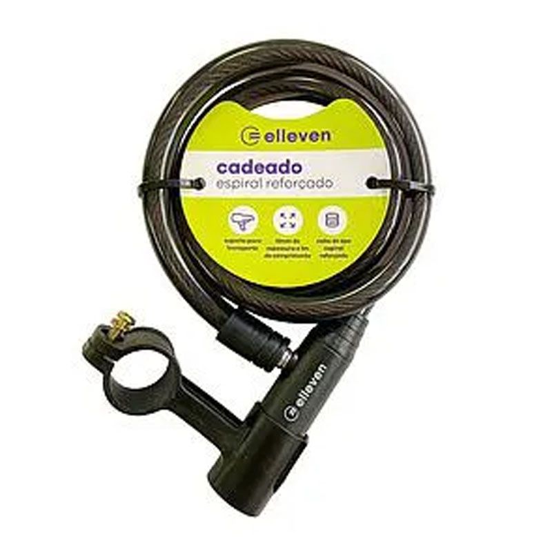 Cadeado Elleven Espiral 12mmX1m