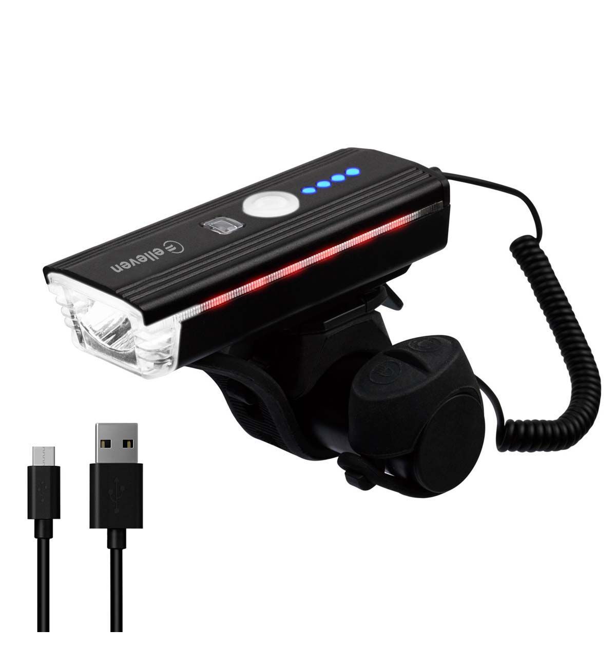 Farol Elleven 350 Lumens com Sensor e Buz...