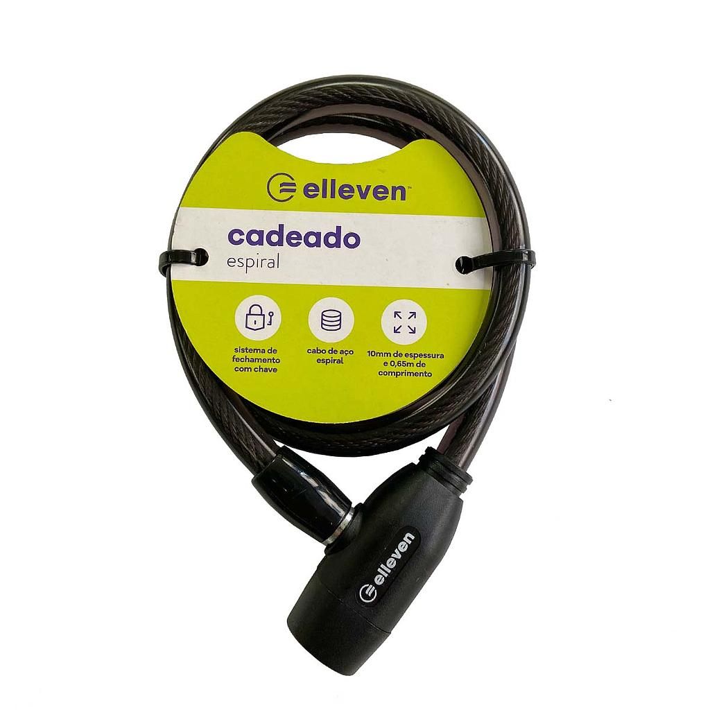Cadeado Elleven com Chave Espiral 10mmx650mm