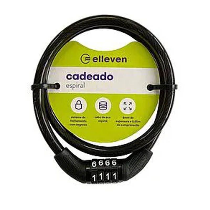 Cadeado Elleven Espiral de Segredo 65cmx8mm