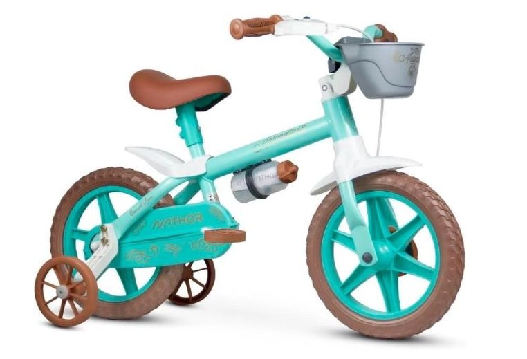 Bicicleta Infantil Nathor Antonella Aqua ...